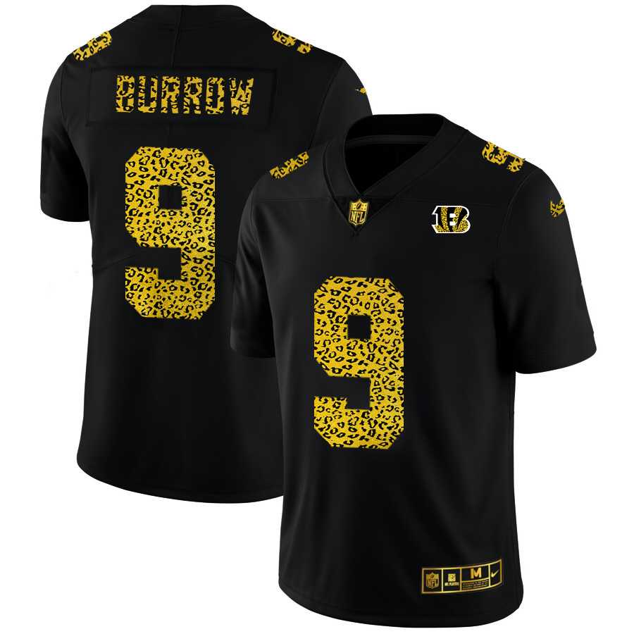 Nike Bengals 9 Joe Burrow Black Leopard Vapor Untouchable Limited Jersey Dyin,We sell and wholesale Nike Bengals 9 Joe Burrow Black Leopard Vapor Untouchable Limited Jersey Dyin on line form chian!
